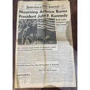 Mourning America Buries President JFK Nov 25, 1963 Jamestown Post-Journal